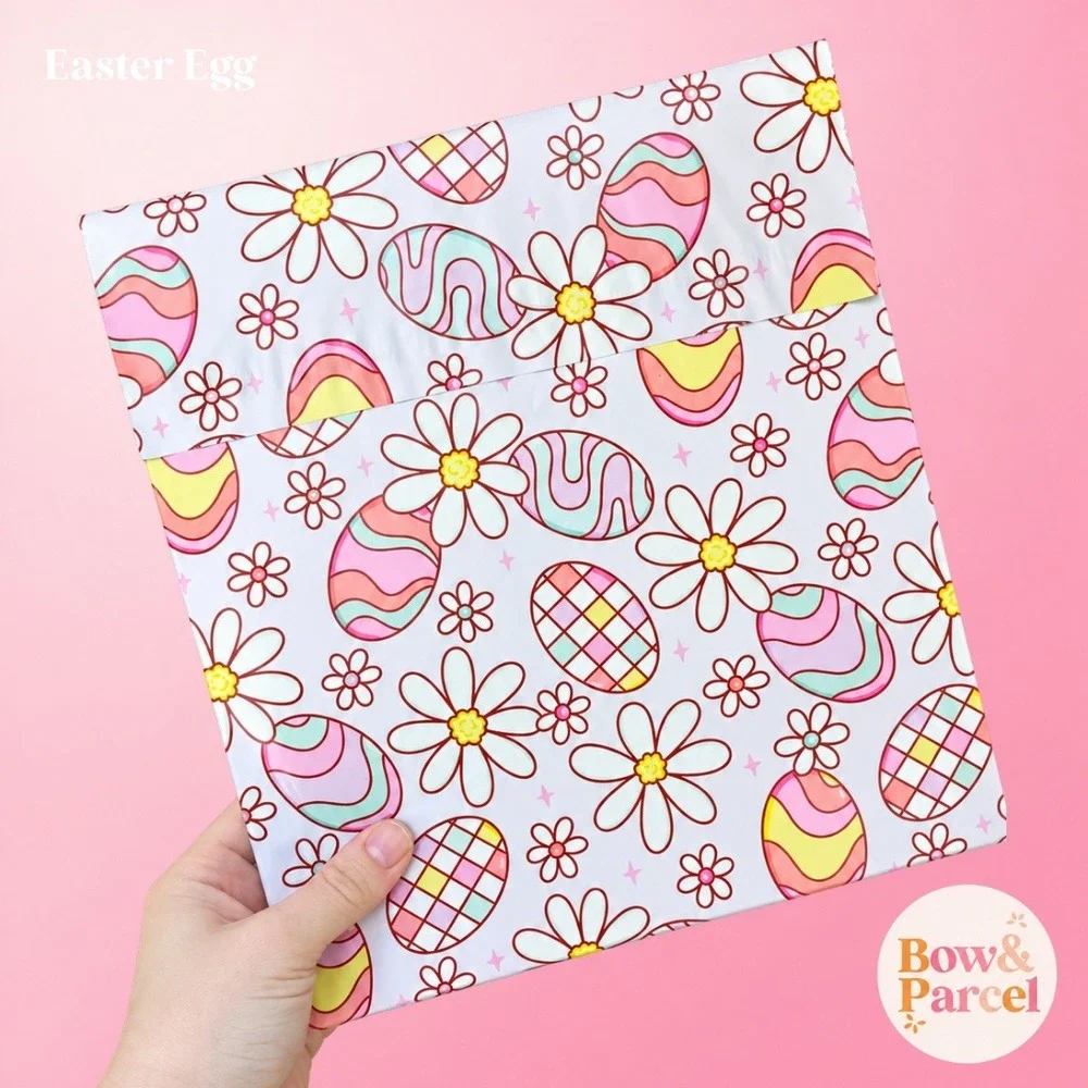 Eater Egg 10x13 Cute Poly Mailers Shipping Bags 25 Pack Waterproof